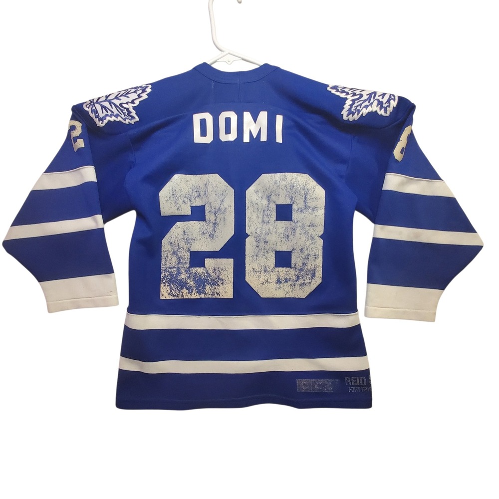 Vintage Toronto Maple Leafs Youth S/M Jersey Tie Domi NHL Authentic CCM Hockey